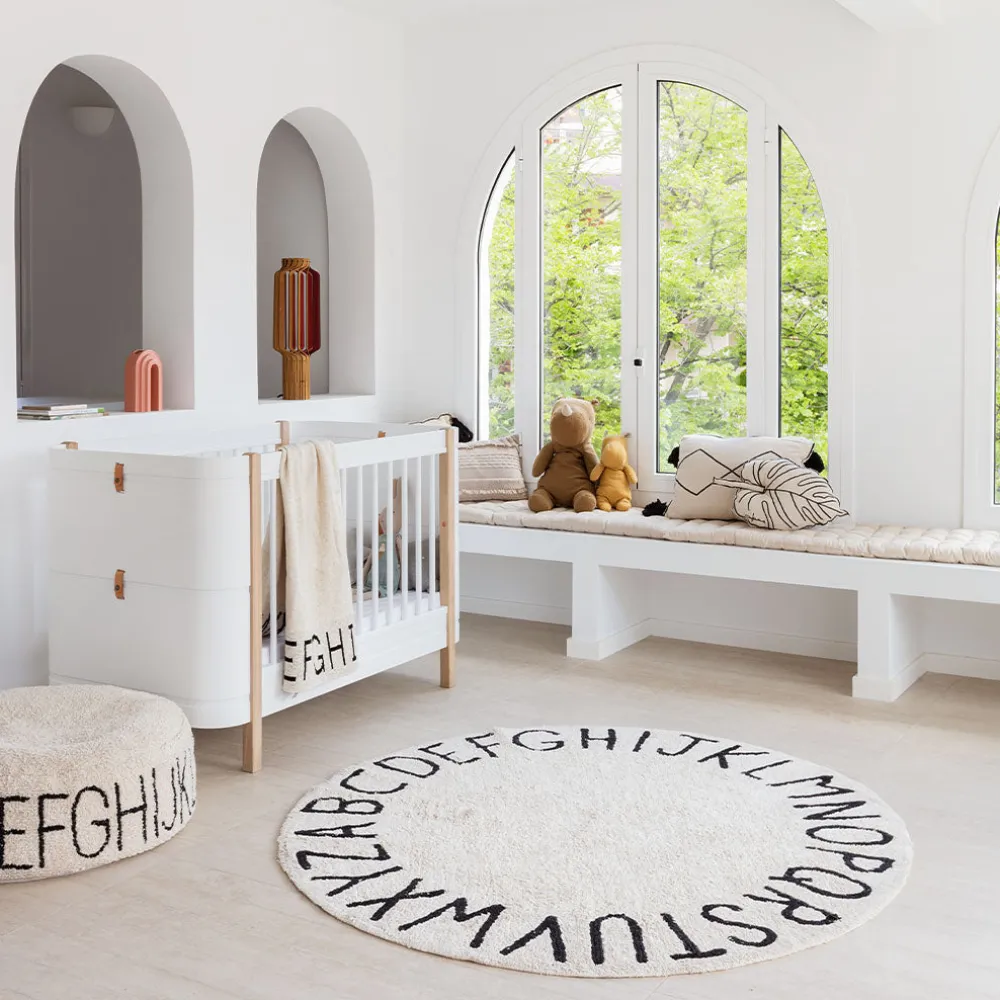 ABC Round Washable Rug