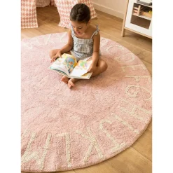 ABC Round Washable Rug