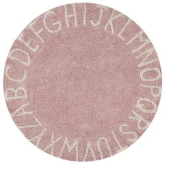 ABC Round Washable Rug