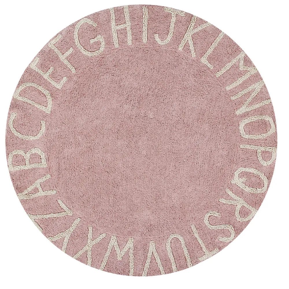 ABC Round Washable Rug
