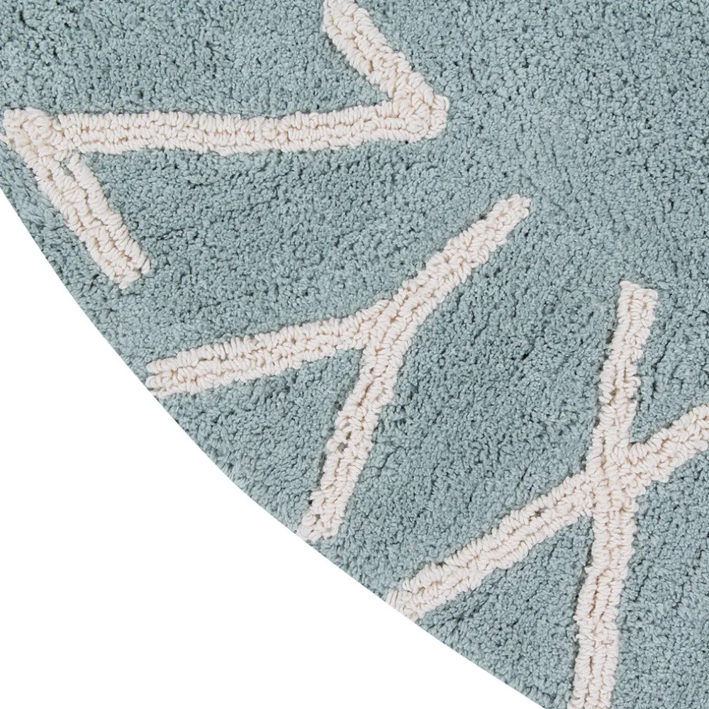 ABC Round Washable Rug