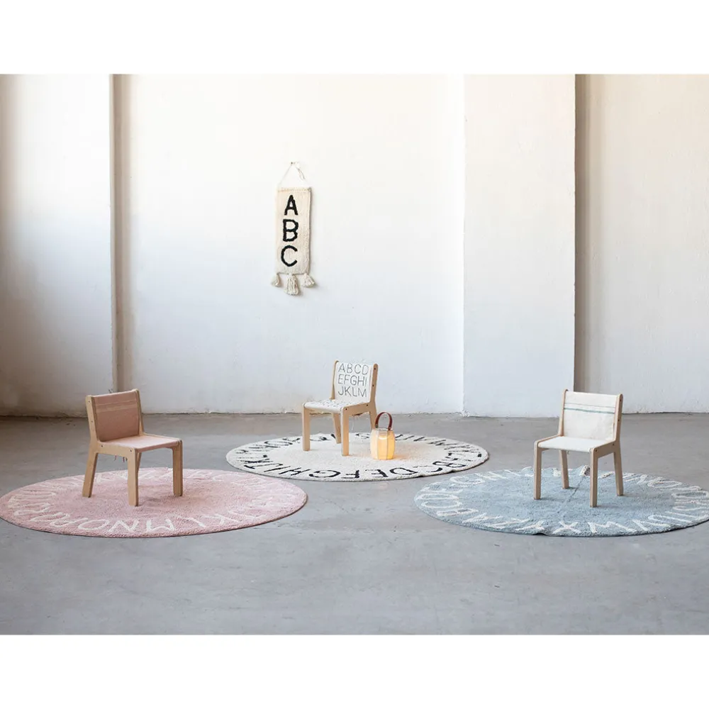 ABC Round Washable Rug