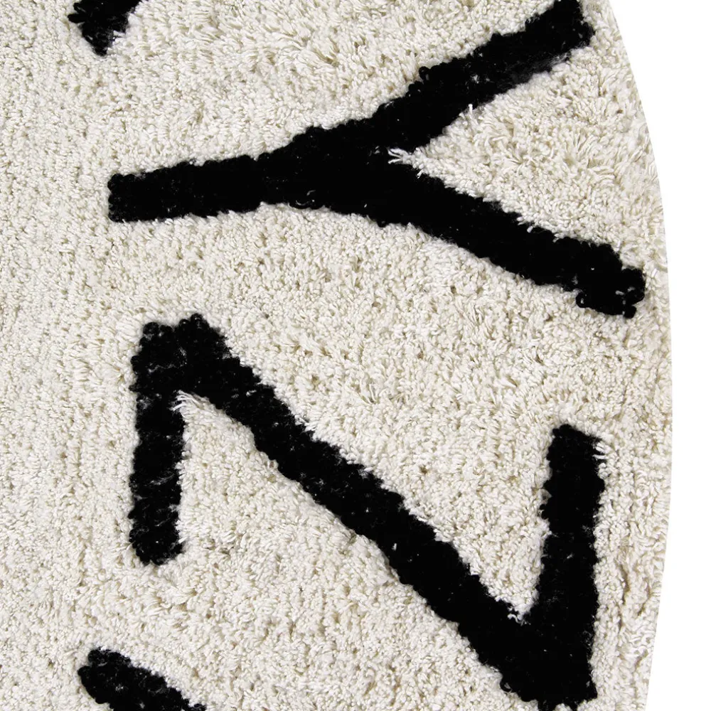 ABC Round Washable Rug