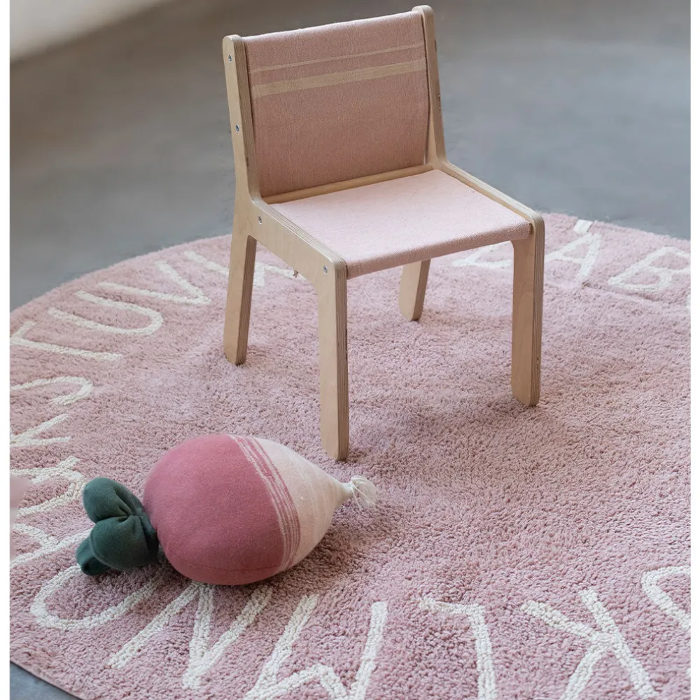 ABC Round Washable Rug
