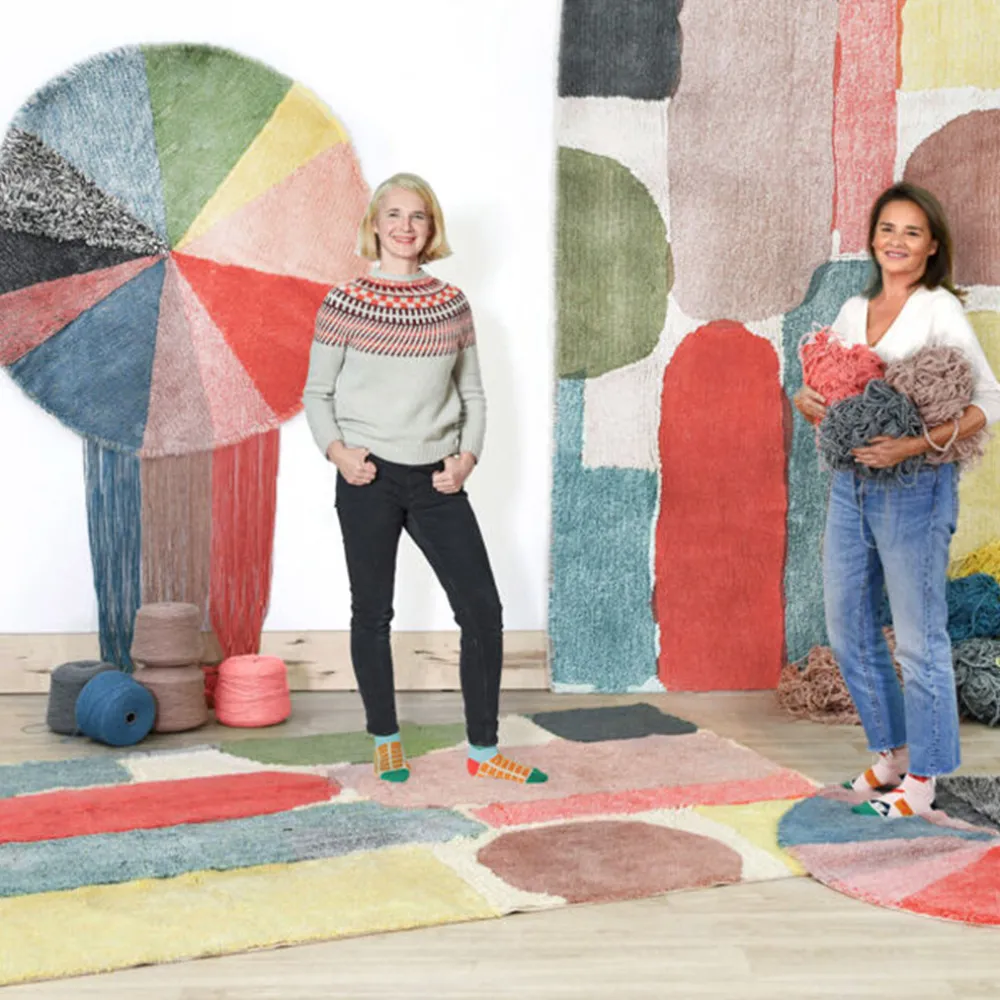 Abstract Woolable Rug