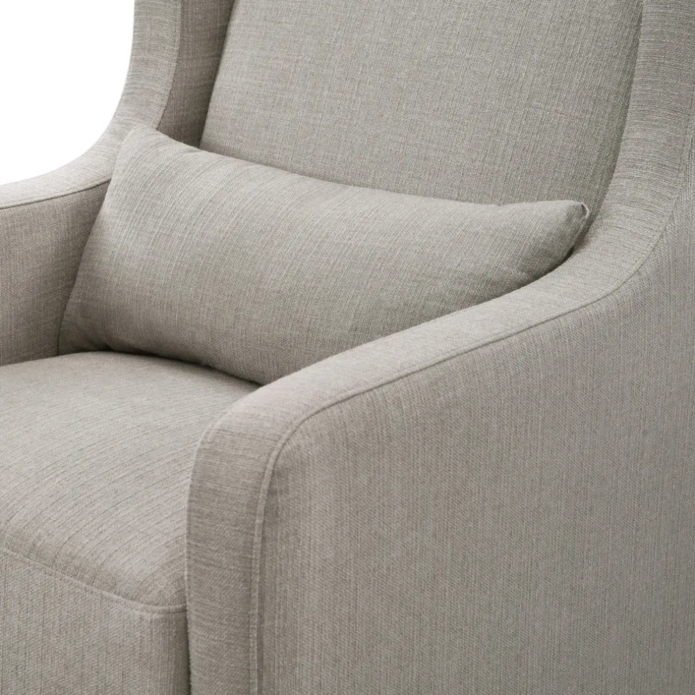 Adrian Swivel Glider With Storage Ottoman