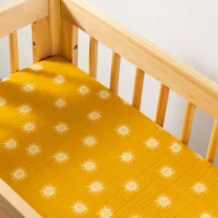 All-Stages Bassinet Sheet In GOTS Certified Organic Muslin Cotton