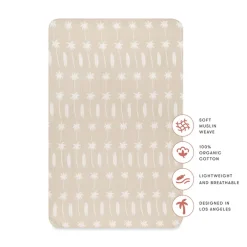 All-Stages Bassinet Sheet In GOTS Certified Organic Muslin Cotton