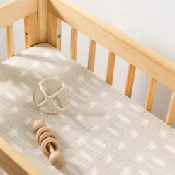 All-Stages Bassinet Sheet In GOTS Certified Organic Muslin Cotton