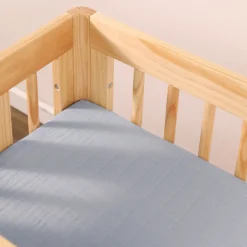 All-Stages Bassinet Sheet In GOTS Certified Organic Muslin Cotton