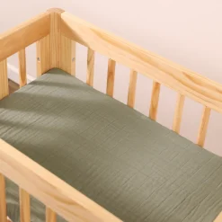 All-Stages Bassinet Sheet In GOTS Certified Organic Muslin Cotton