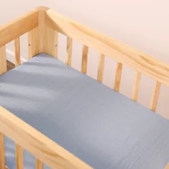 All-Stages Bassinet Sheet In GOTS Certified Organic Muslin Cotton