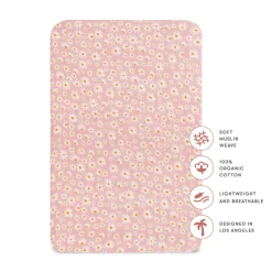All-Stages Bassinet Sheet In GOTS Certified Organic Muslin Cotton