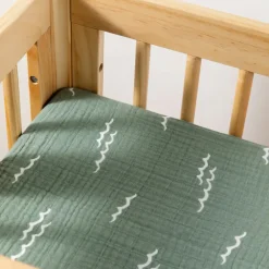 All-Stages Bassinet Sheet In GOTS Certified Organic Muslin Cotton