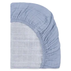 All-Stages Bassinet Sheet In GOTS Certified Organic Muslin Cotton