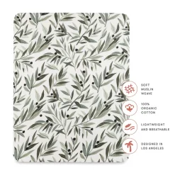 All-Stages Midi Crib Sheet In GOTS Certified Organic Muslin Cotton