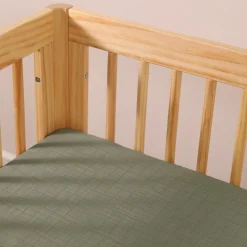 All-Stages Midi Crib Sheet In GOTS Certified Organic Muslin Cotton