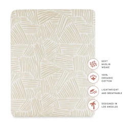 All-Stages Midi Crib Sheet In GOTS Certified Organic Muslin Cotton