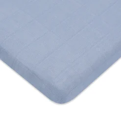 All-Stages Midi Crib Sheet In GOTS Certified Organic Muslin Cotton