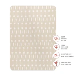 All-Stages Midi Crib Sheet In GOTS Certified Organic Muslin Cotton