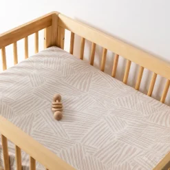 All-Stages Midi Crib Sheet In GOTS Certified Organic Muslin Cotton