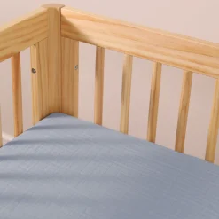 All-Stages Midi Crib Sheet In GOTS Certified Organic Muslin Cotton