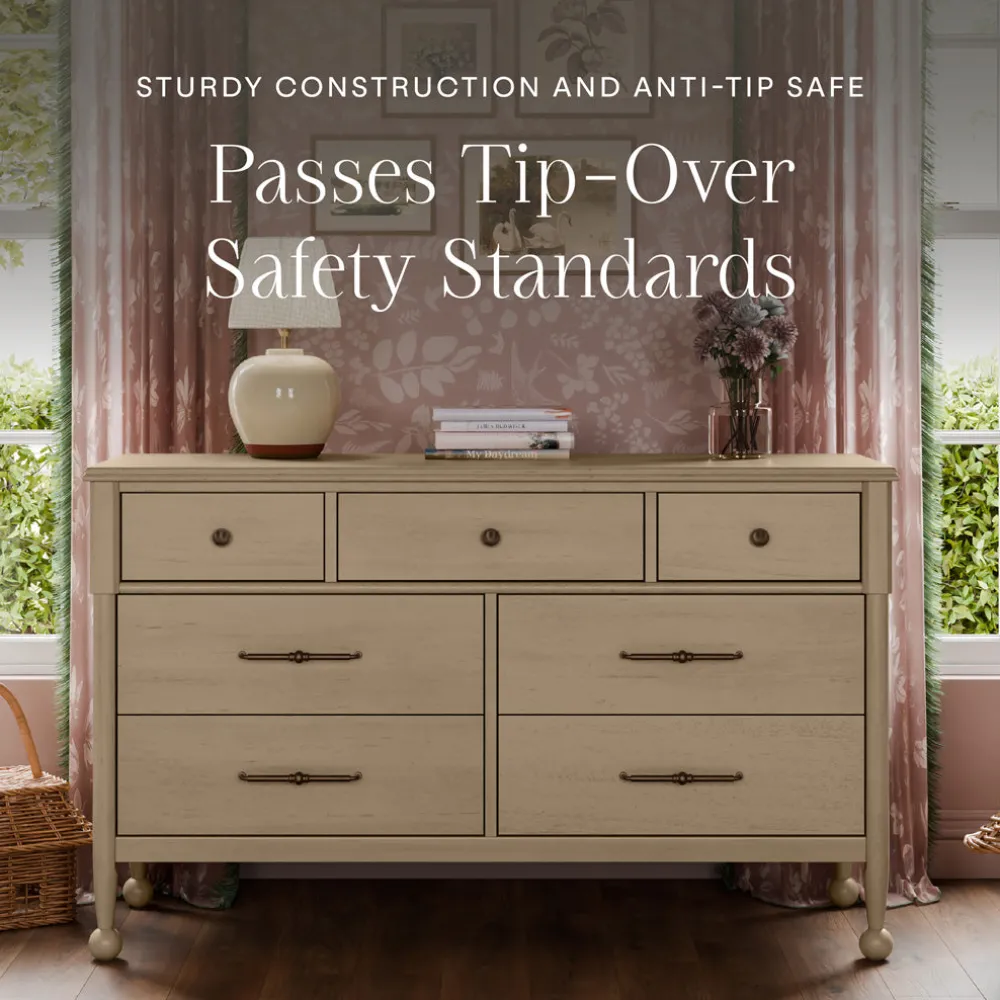 Alouette 7-Drawer Wide Assembled Dresser (56")