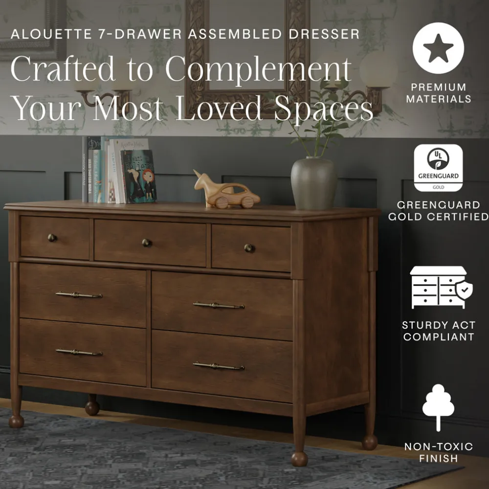 Alouette 7-Drawer Wide Assembled Dresser (56")
