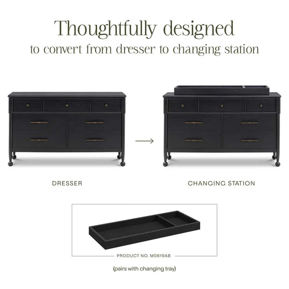 Alouette 7-Drawer Wide Assembled Dresser (56")
