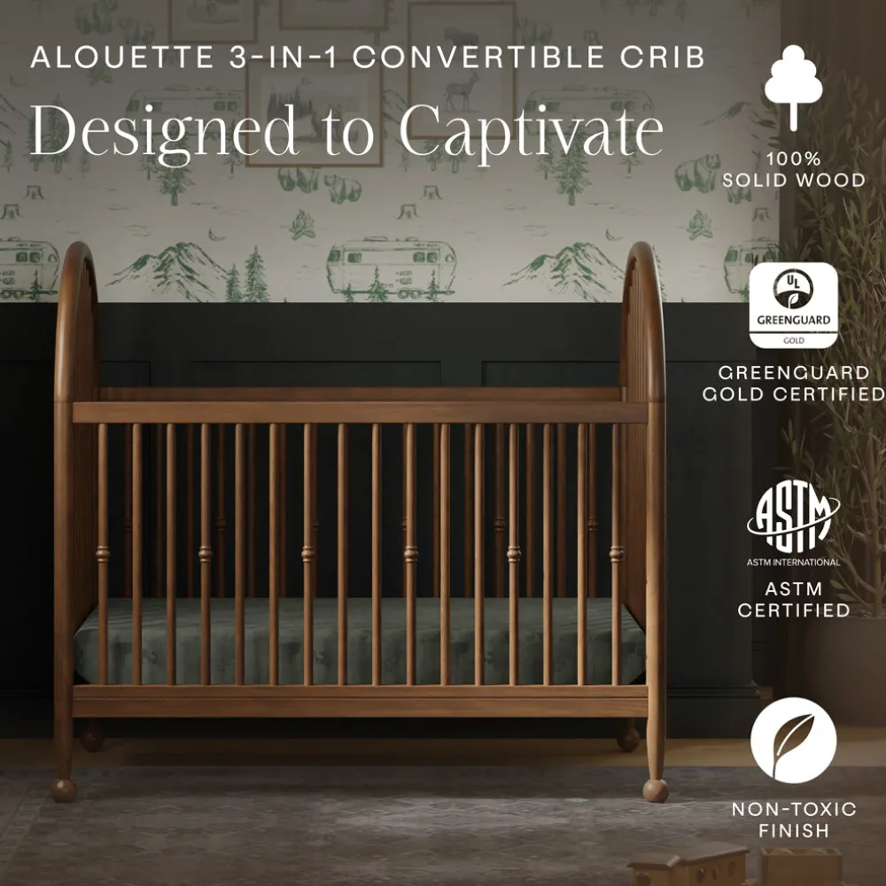 Alouette 3-in-1 Convertible Spindle Crib