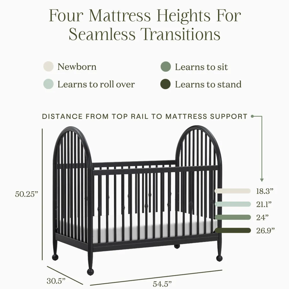 Alouette 3-in-1 Convertible Spindle Crib