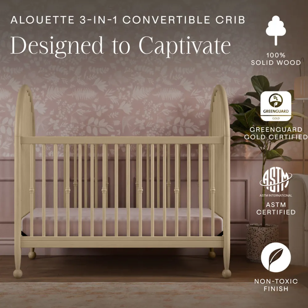 Alouette 3-in-1 Convertible Spindle Crib