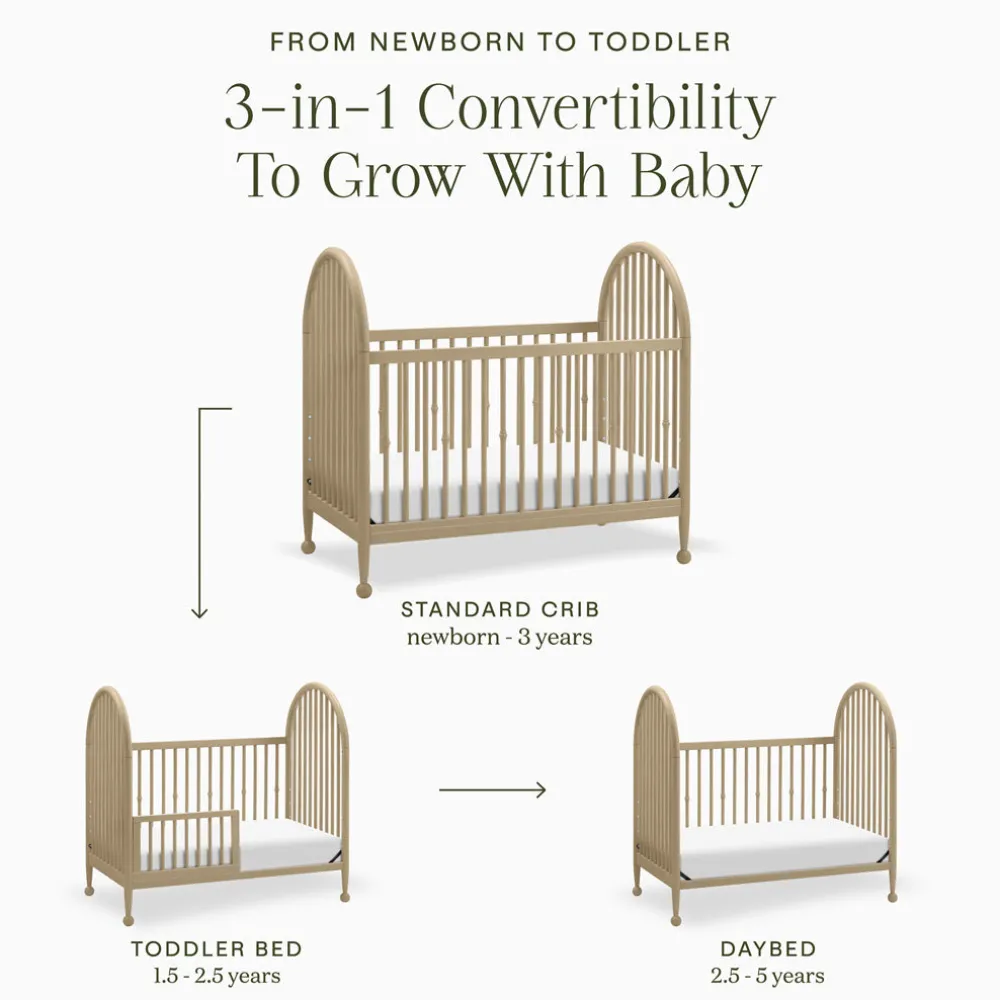 Alouette 3-in-1 Convertible Spindle Crib
