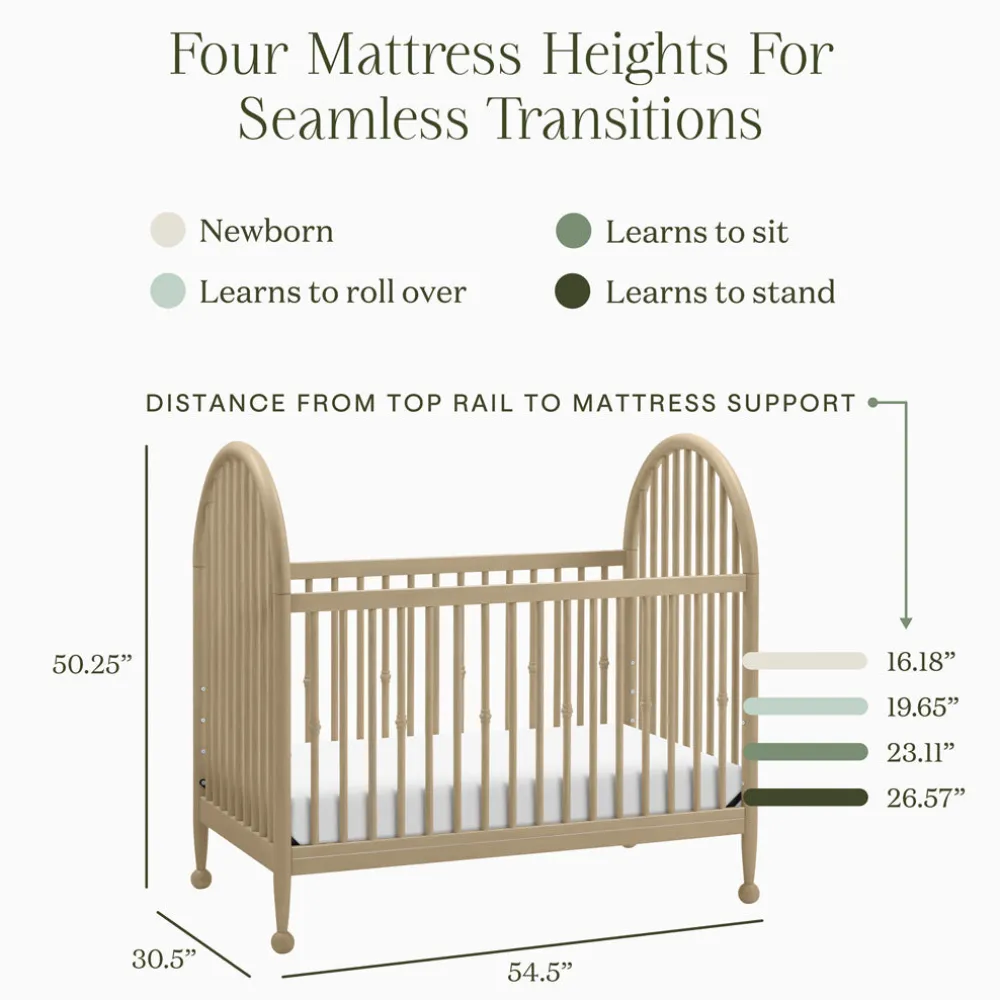 Alouette 3-in-1 Convertible Spindle Crib