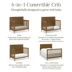 Ambrosia 4-in-1 Convertible Crib