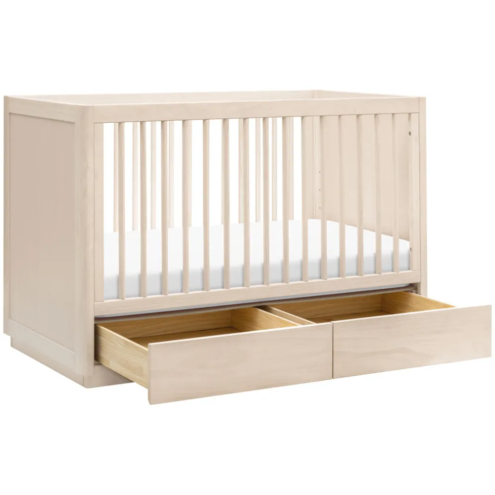 Bento 3-in-1 Convertible Storage Crib with Toddler Bed Conversion Kit