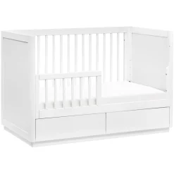 Bento 3-in-1 Convertible Storage Crib with Toddler Bed Conversion Kit