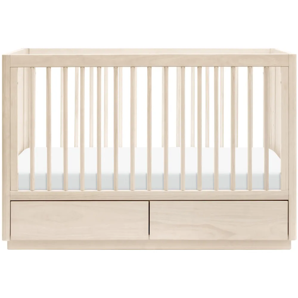 Bento 3-in-1 Convertible Storage Crib with Toddler Bed Conversion Kit