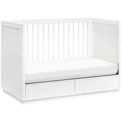 Bento 3-in-1 Convertible Storage Crib with Toddler Bed Conversion Kit