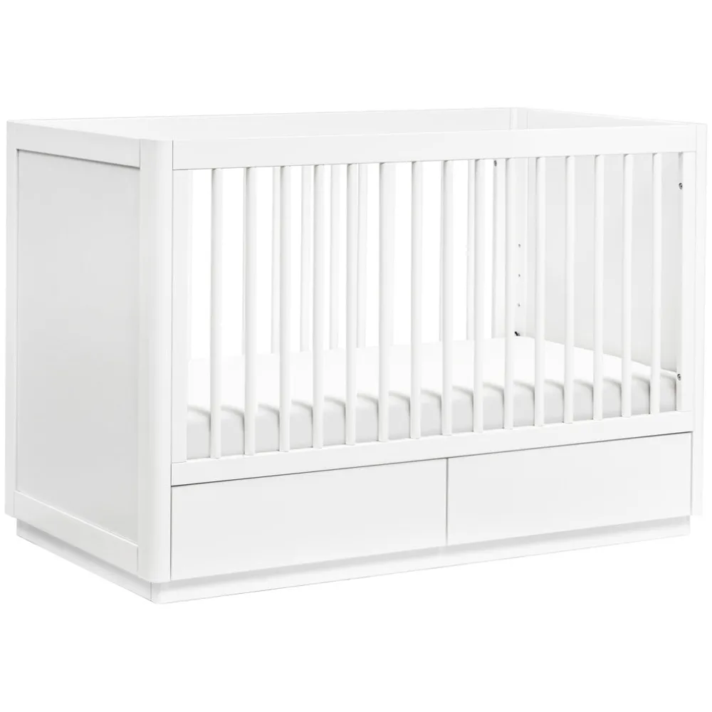 Bento 3-in-1 Convertible Storage Crib with Toddler Bed Conversion Kit