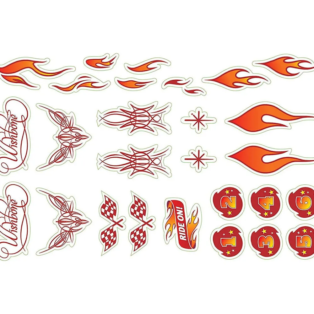 Bike Stickers in Flames