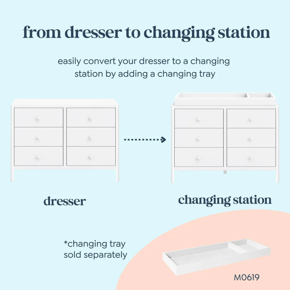 Birdie 6-Drawer Dresser
