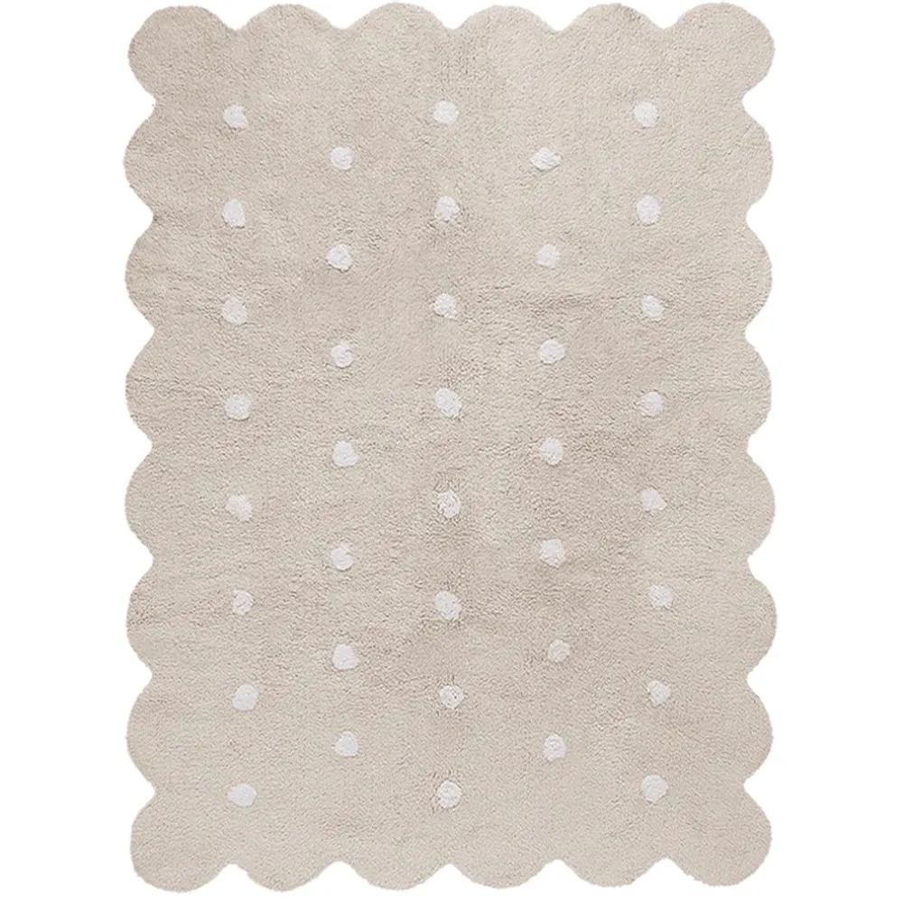 Biscuit Washable Rug