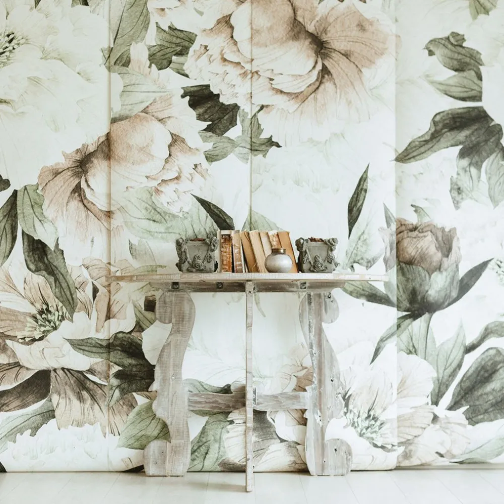 Blush Floral Mural