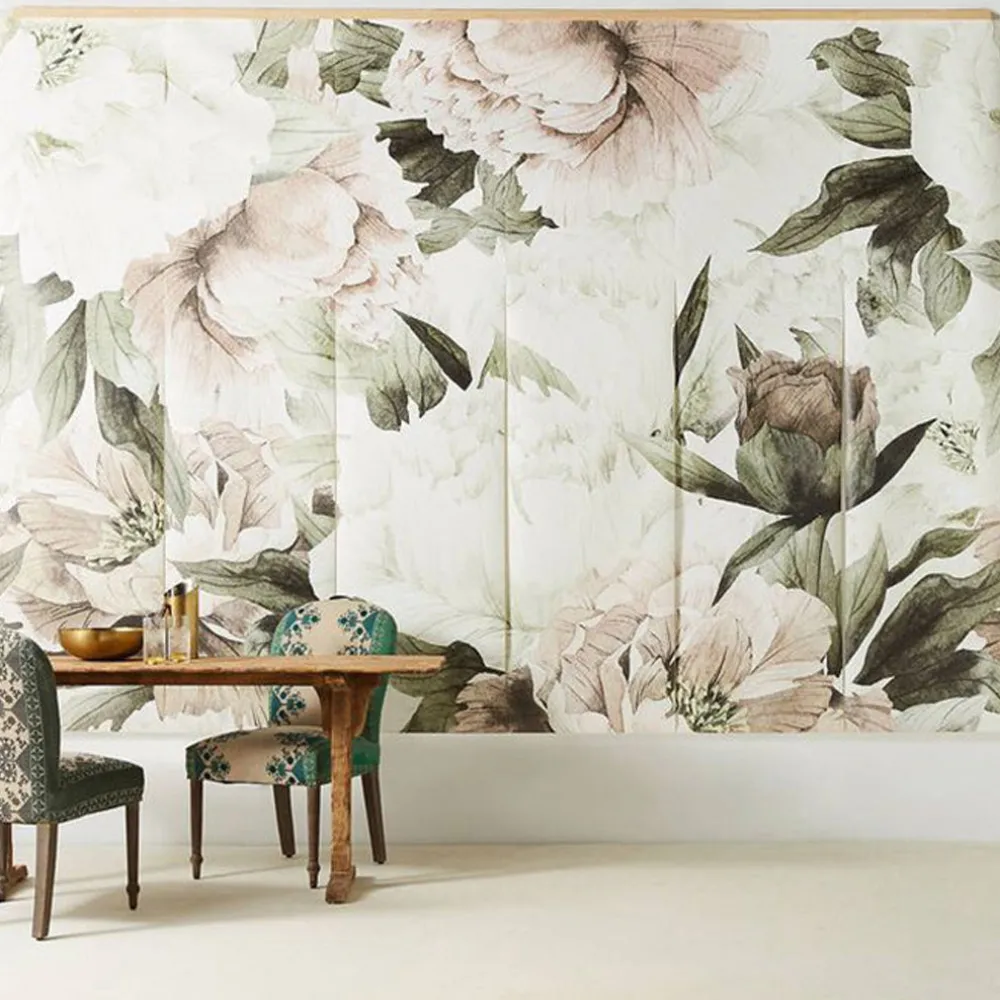 Blush Floral Mural