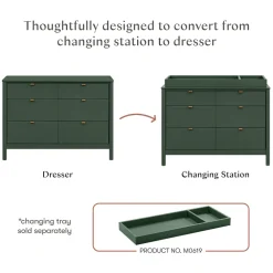 Bondi 6-Drawer Assembled Dresser (48