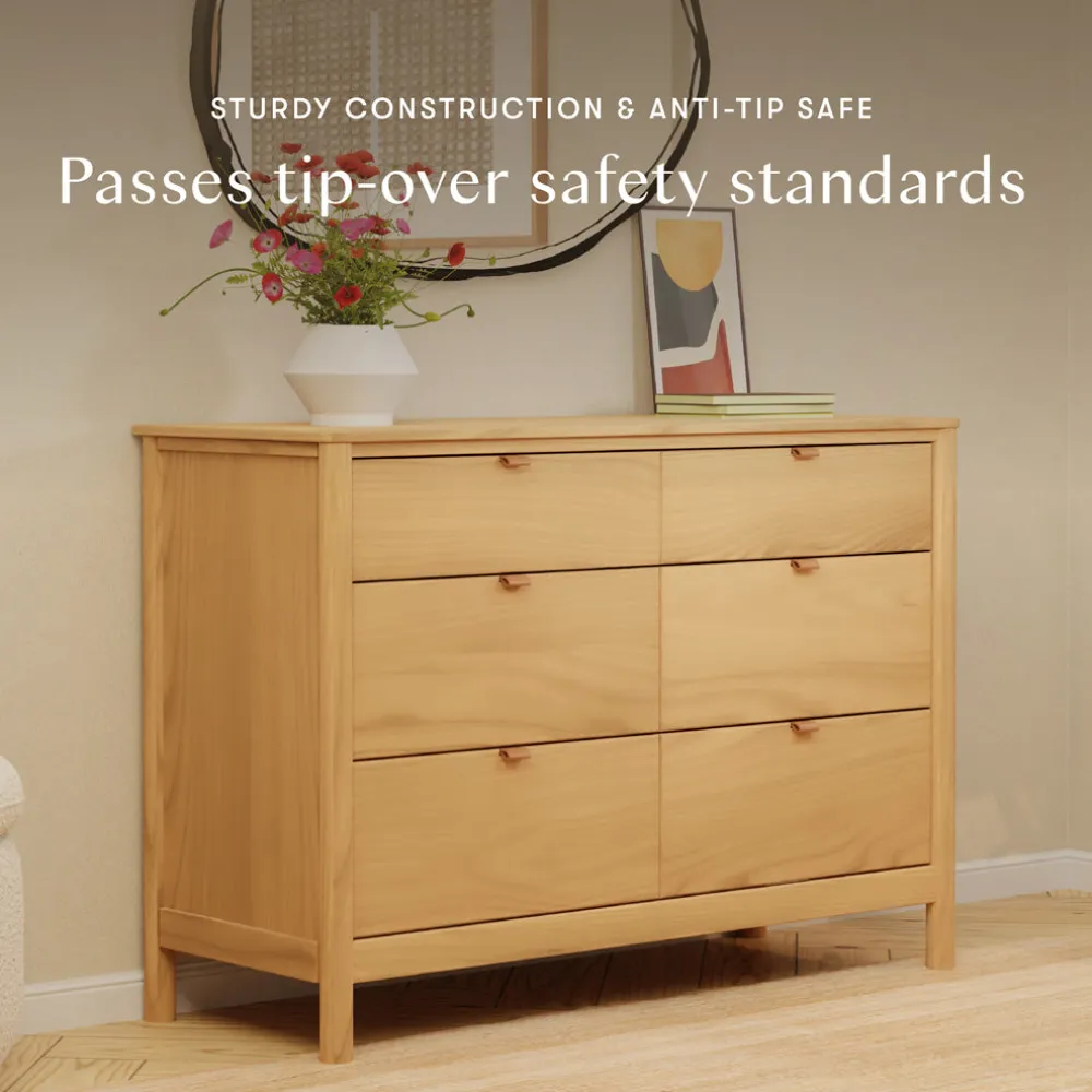 Bondi 6-Drawer Assembled Dresser (48")