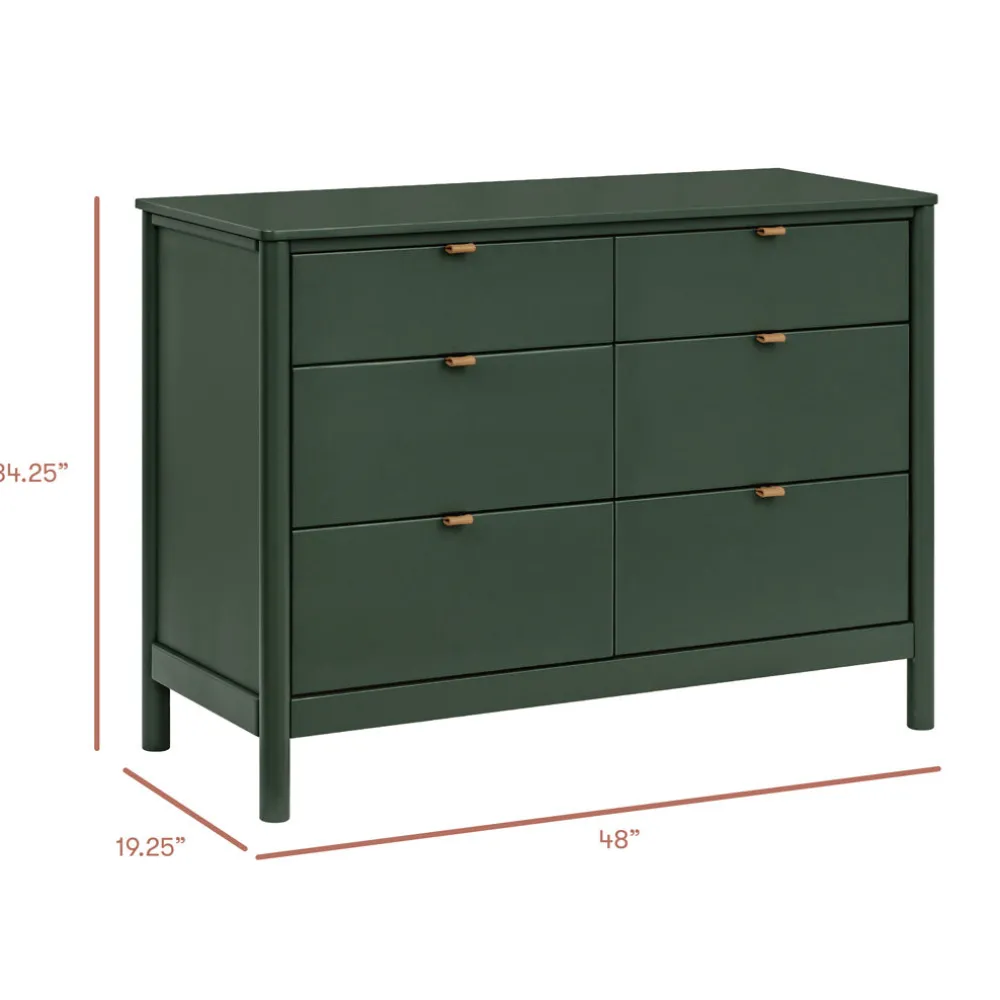 Bondi 6-Drawer Assembled Dresser (48")