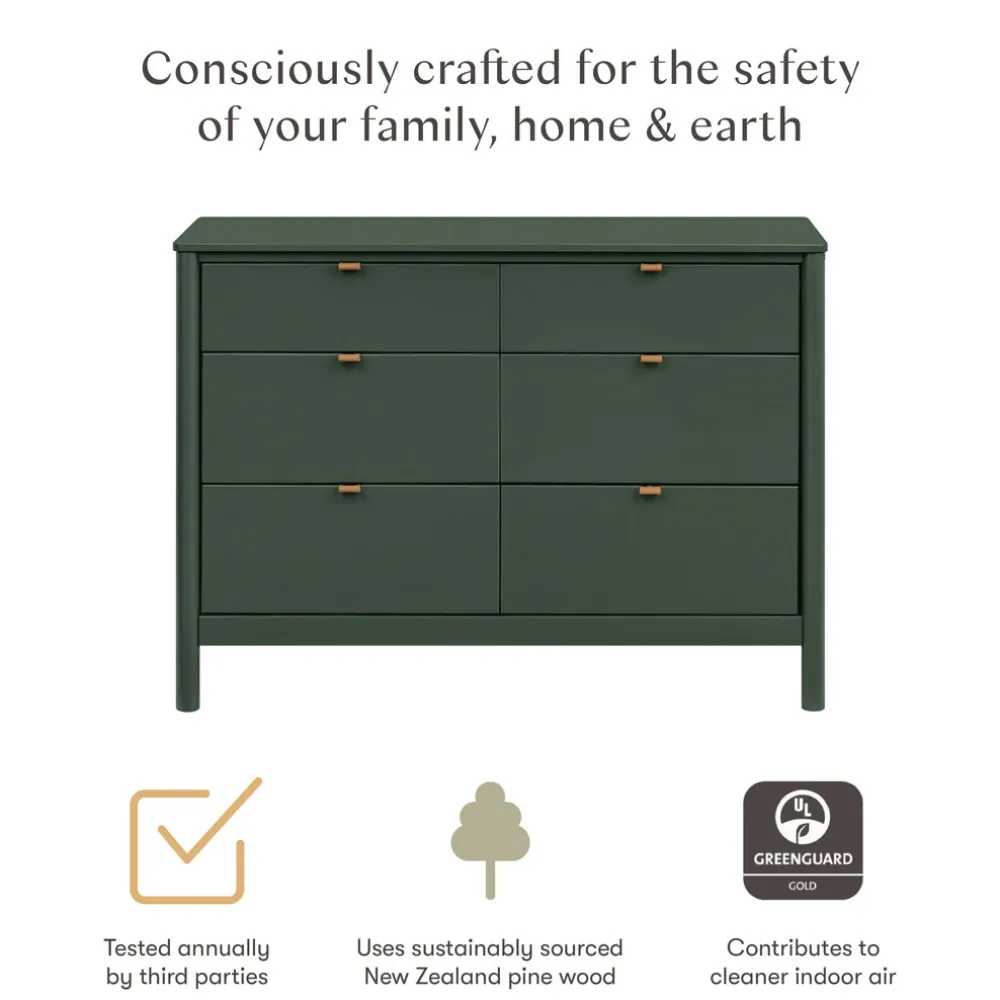 Bondi 6-Drawer Assembled Dresser (48")