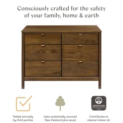 Bondi 6-Drawer Assembled Dresser (48